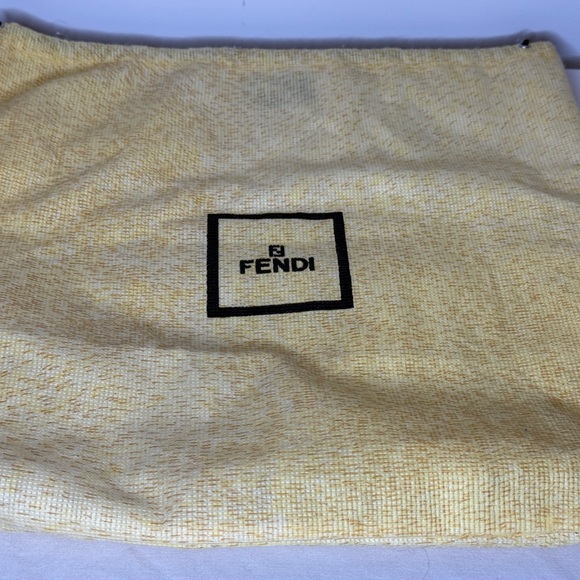 Fendi Gold and Brown Monogram Shoulder Bag - Picture 10 of 10